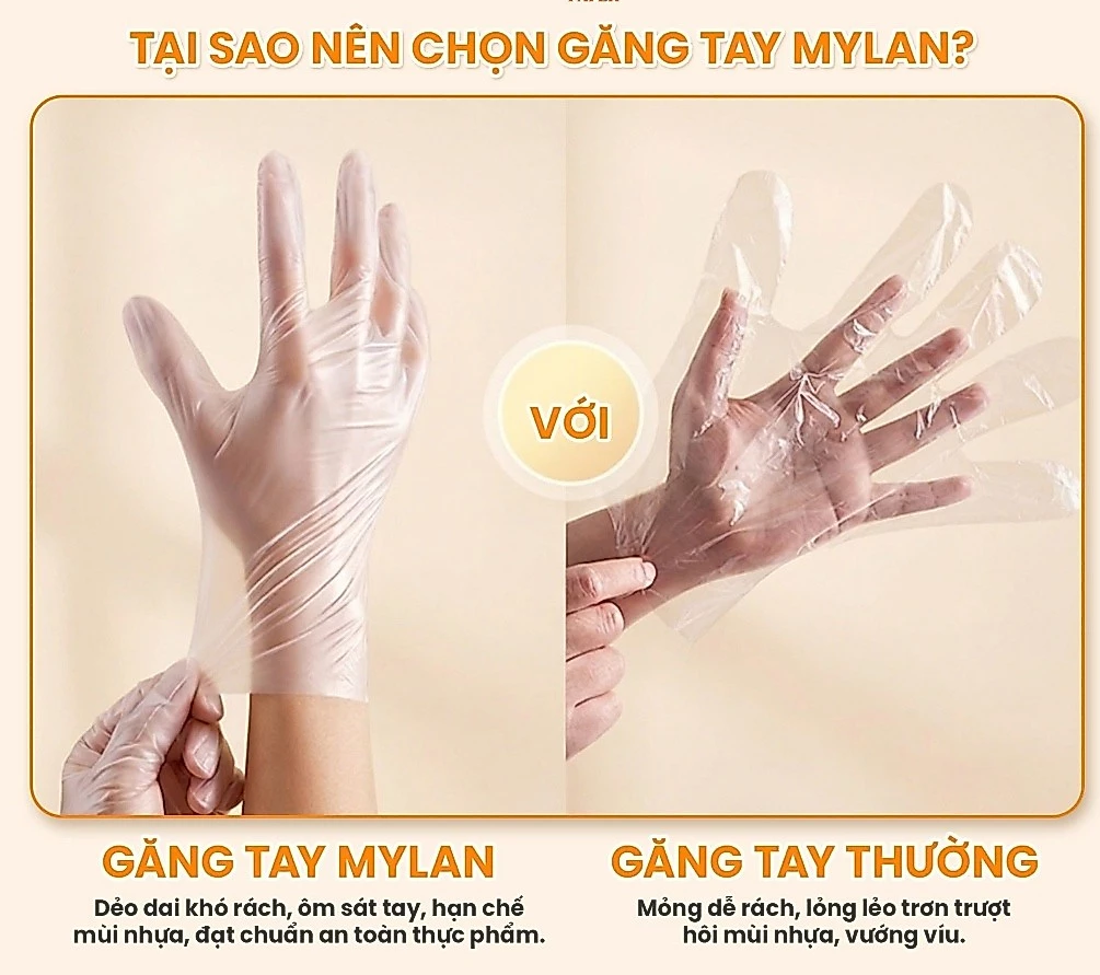  Hộp 100 Găng Tay Size L Đa Dụng TPE Mỏng Nhẹ, Dai Bền – Găng Tay Dùng 1 Lần Tiện Dụng, An Toàn 260 mm × 127 mm 