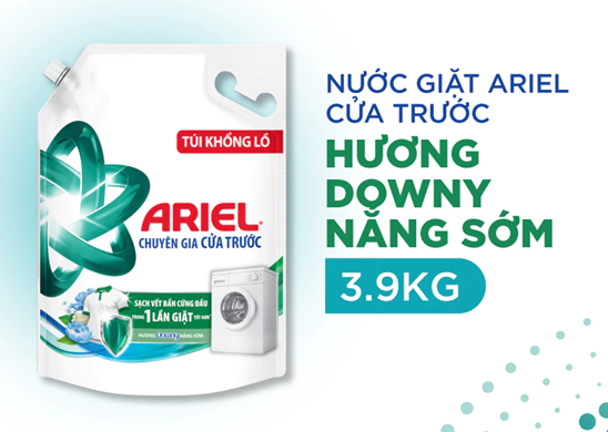  Nước Giặt ARIEL Chuyên Gia Cửa Trước Ngăn Lem Màu Hương Nắng Sớm/ Sen & Nhài/ Oải Hương Túi 3.7KG/ 3.9KG 