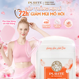  Sáp Khử Mùi Purité Hương Nước Hoa Cao Cấp Dưỡng Sáng Hoa Anh Đào / Hoa Hồng 70G (Sáp Hồng / Sáp Trắng) 