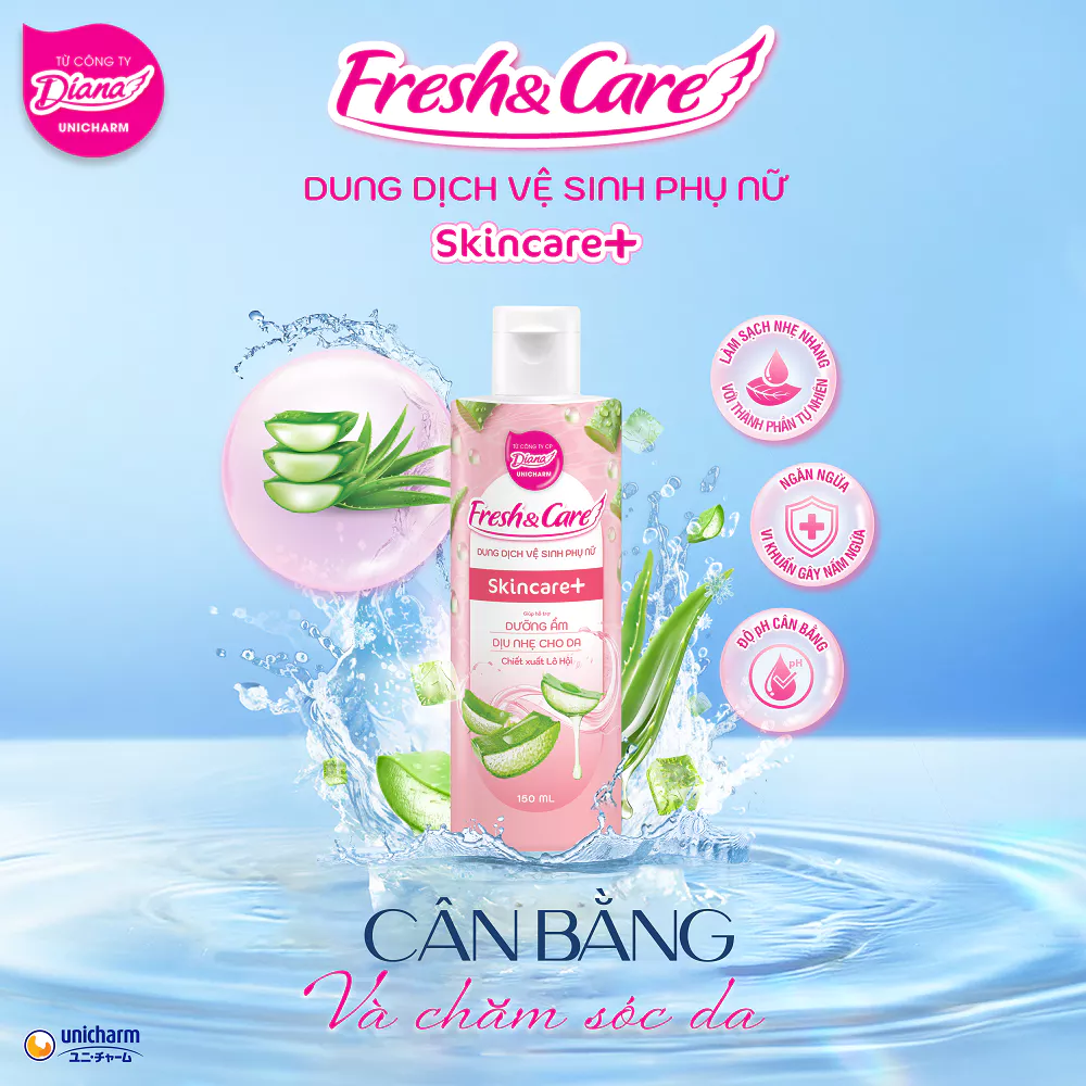  Dung dịch vệ sinh phụ nữ Fresh&Care Skincare+ 150ml/250ml 