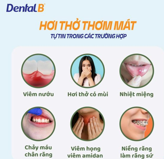  Xịt thơm miệng thảo dược Dental B Thái Lan 25ml 