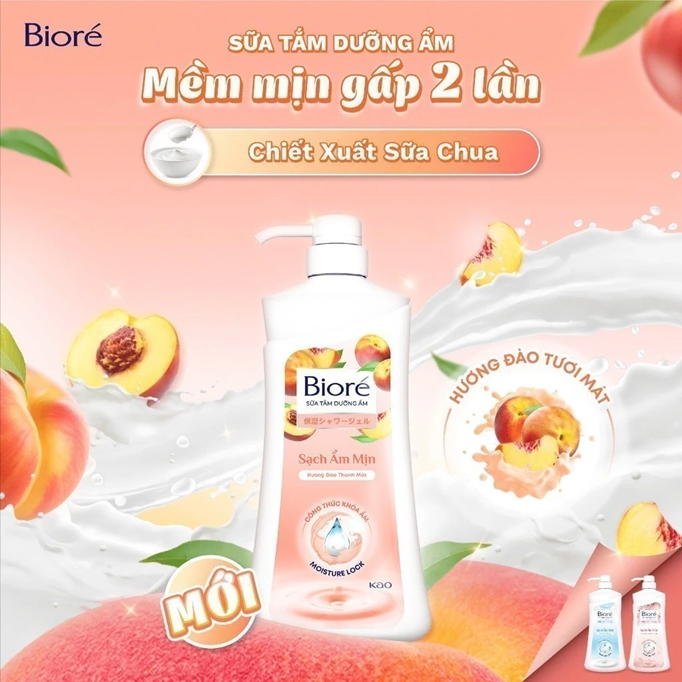  Sữa Tắm Biore Dưỡng Ẩm Đủ Hương 530g 