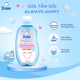  Sữa tắm gội D-nee cho trẻ sơ sinh dưới 3 tuổi giúp da mịn, tóc mượt 200ml 