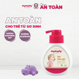  Bọt tắm gội thiên nhiên Mamamy chai 400ml cho bé gốc thực vật, dịu lành 