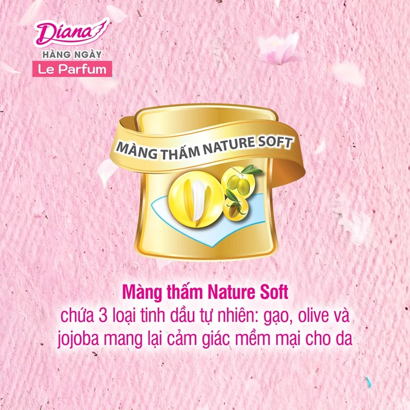 Băng vệ sinh Diana hằng ngày Le Parfum hương mộc hồng Anh Quốc quyến rũ 20 miếng 