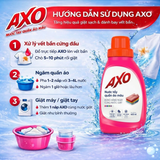  Nước Tẩy Quần Áo Màu AXO 1800ml – Tẩy Sạch Vết Bẩn Cứng Đầu, Giữ Màu Vải Bền Đẹp 