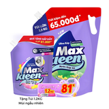  Túi Nước Giặt Xả MaxKleen 3.8kg/ 3.6kg + Túi Nước Giặt Xả 1.2kg Mùi ngẫu nhiên 