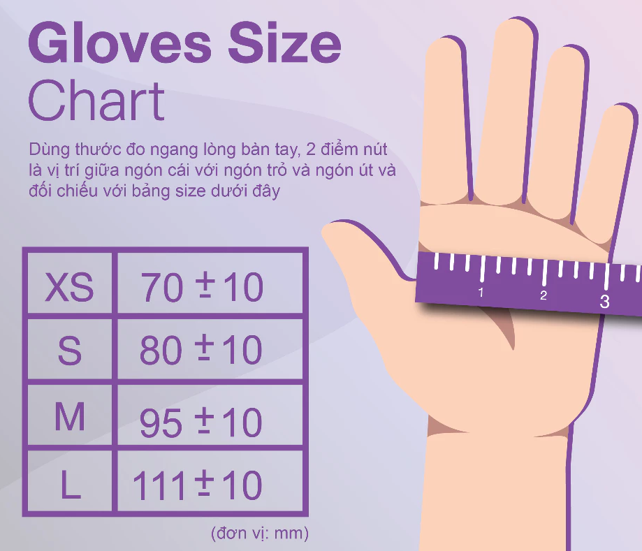  Găng tay y tế Sri Trang Latex Không Bột VIGOR 6.2g 100 chiếc/hộp 
