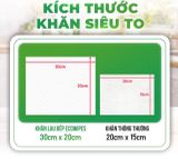  Khăn ướt lau bếp cao cấp Kitchen EcoWipes gói 42 tờ size lớn hương chanh 