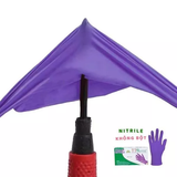  Găng Tay Cao Su Y Tế Màu Tím Nitrile Không Bột TTGloves 4.5g (Hộp 100 chiếc) Spa, Thủy Sản, Lột Tôm 