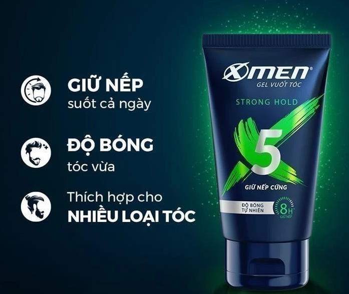  Gel Vuốt Tóc Nam XMen 150g - Tạo Kiểu Tóc, Giữ Nếp 8H 