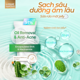  Sữa Rửa Mặt LASHE SUPERFOOD Sạch Sâu, Dưỡng Ẩm Cho Da Khô & Da Nhạy Cảm/Sạch Sâu, Giảm Mụn Cho Da Dầu 120G 
