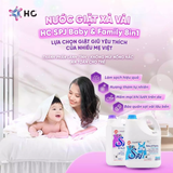  Nước Giặt Xả HC SPJ BABY 8 in 1 Dành Cho Trẻ Nhỏ - Dịu Nhẹ, Thơm Ngọt, An Toàn Cho Làn Da Bé Yêu 