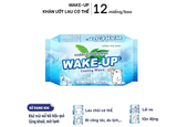  Khăn ướt mini tiện lợi WAKE-UP 12 miếng/gói 3 gói/lốc - mát lạnh khử mùi dễ mang theo khi đi du lịch, thể thao 