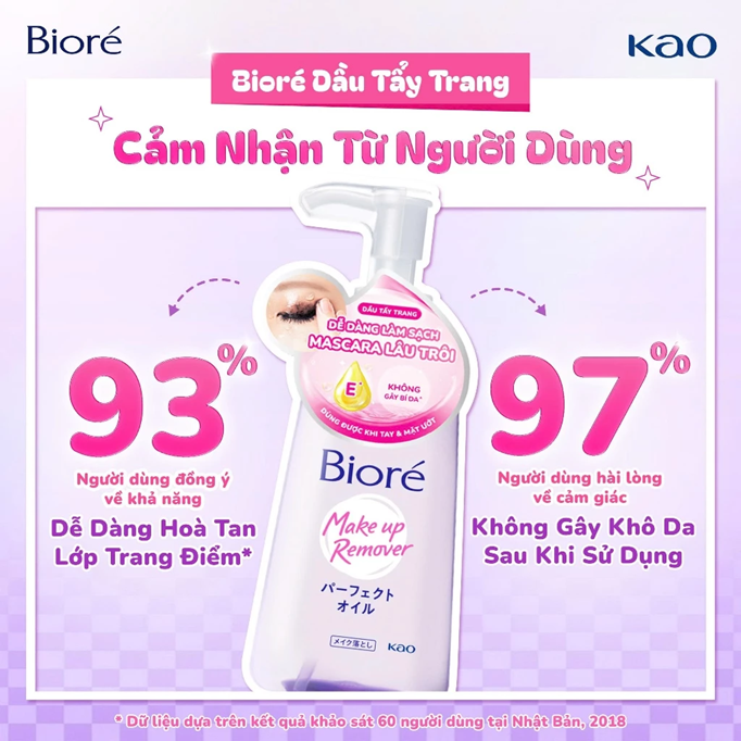  Dầu Tẩy Trang Biore Make Up Remover Perfect Oil 150ml 