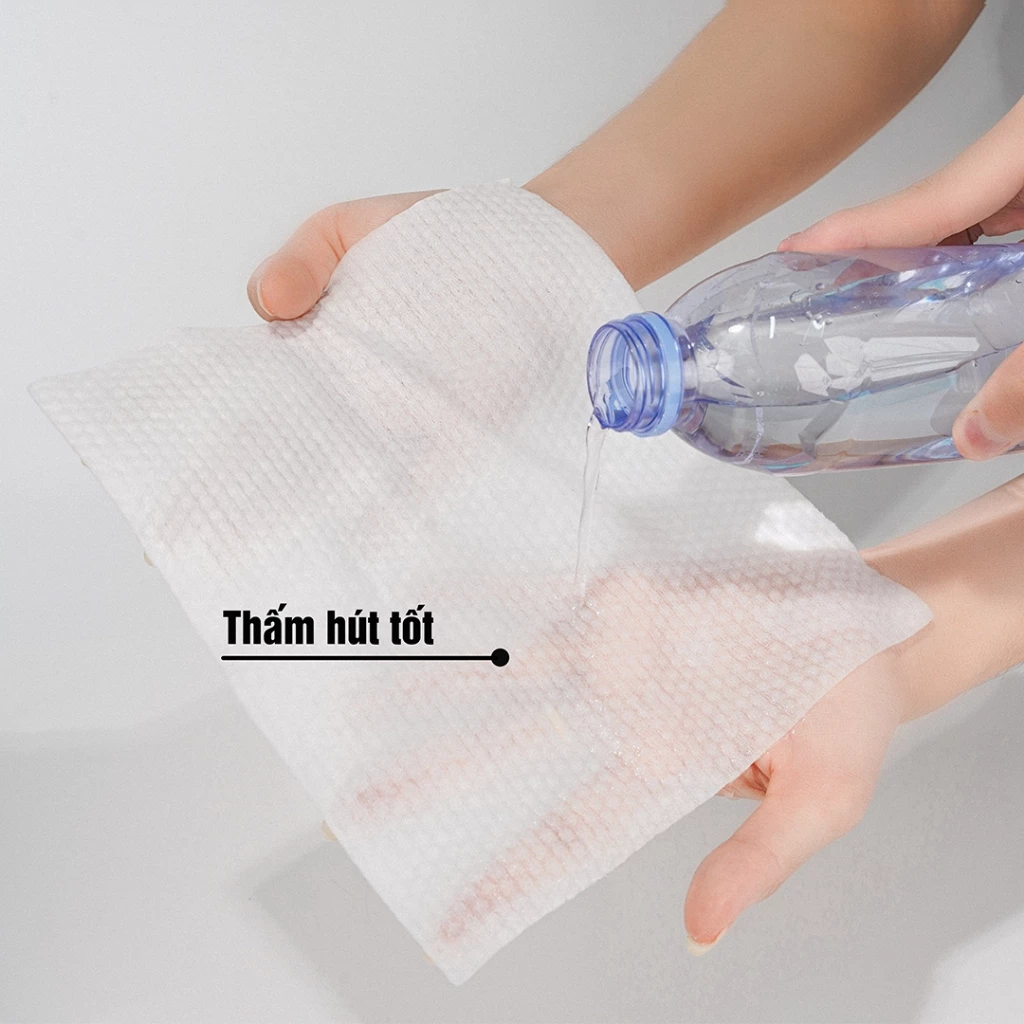  Khăn vải rút khô đa năng Lamy gói 60 tờ không mùi 