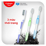  Bàn chải Colgate Slimsoft Between Charcoal lông chải mềm mảnh xen sợi phủ than hoạt tính 