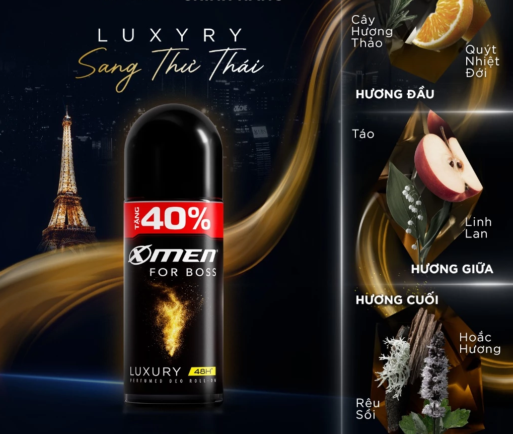  [Tặng thêm 40% dung tích] Lăn khử mùi X-Men For Boss 70ml - Hương nước hoa châu Âu 