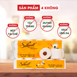  Giấy vệ sinh Sếu 10 cuộn 4 lớp mềm mịn siêu dai chính hãng 