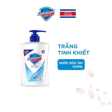  Nước Rửa Tay SAFEGUARD Sạch 99,9% Vi Khuẩn & Dịu Nhẹ Cho Da - Chai 450ML -Thái Lan 
