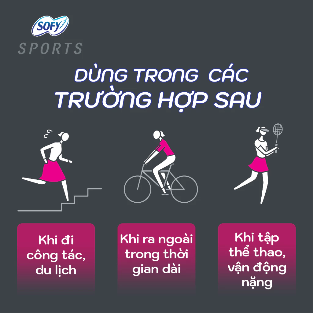  Băng Vệ Sinh Sofy Sports cánh 26 cm 