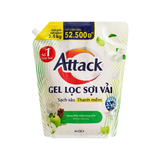  Nước giặt gel Attack hương anh đào/ thiên nhiên/ trái cây túi 3.5kg 