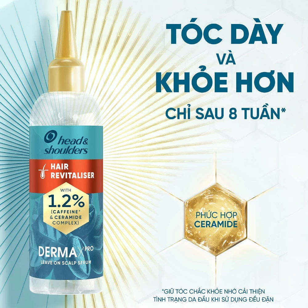  Serum H&S Chuyên Sâu DermaXpro Scalp Care Hair Revitaliser Tái Tạo Tóc Chắc Khỏe 145ml - Châu Âu 