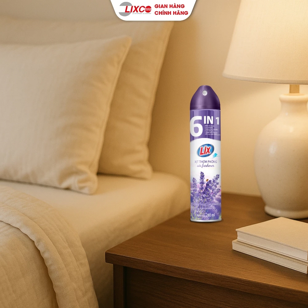  Xịt thơm phòng Lix hương thiên nhiên, phòng thơm mát tự nhiên lưu hương dài lâu chai 280ml 