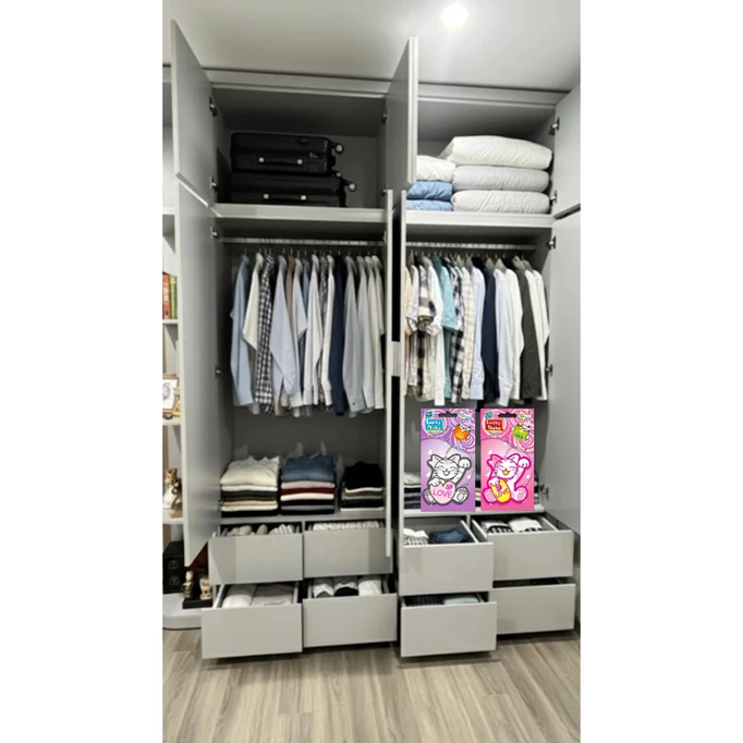  Thẻ thơm treo mèo may mắn phong thủy Daily Fresh tỏa hương thơm 45 ngày/ túi thơm 