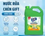 Nước Rửa Chén Gift Khử Mùi Tanh Khó Chịu – Hương Chanh/Trà Chanh, Chai 800ml/Túi 3.6kg/Can 3.8kg 