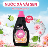  Nước Xả Mềm Vải SEN Đậm Đặc Hương Nước Hoa Lưu Hương Bền Lâu Quần Áo Thơm Mát Khử Mùi Khó Chịu 800g 