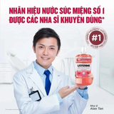  Nước súc miệng Listerine Kids Mouthwash with berry shield dành riêng cho trẻ trên 6 tuổi 250ml 