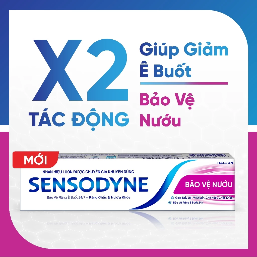  Kem đánh răng SENSODYNE Gum Care 100g giúp giảm ê buốt và bảo vệ nướu chắc khỏe 