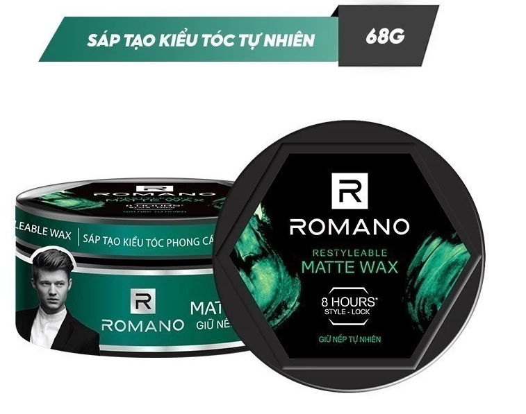  Sáp vuốt tóc nam Romano Restyleable 68g giữ nếp tóc suốt 8h 
