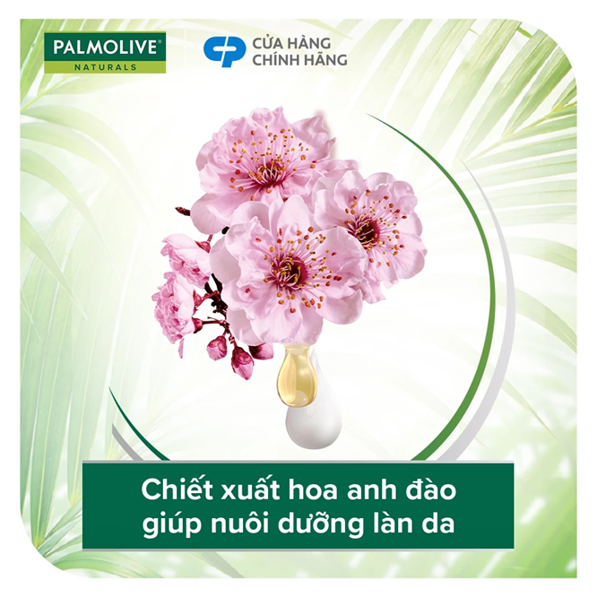  Sữa tắm Palmolive chiết xuất thiên nhiên dưỡng da ẩm mịn từ hoa 500g 