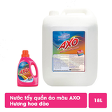  Nước Tẩy Quần Áo Màu Axo Hương Tươi Mát can 18L phù hợp Giặt ủi/ NH KS/ Spa 