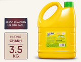  Nước Rửa Chén Lix Siêu Sạch Hương Trà Xanh/Chanh 3.5Kg thơm dịu sạch bóng vết dầu mỡ 