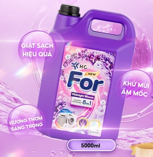  Nước Giặt Xả HC For 8in1 – Thách Thức Mọi Vết Bẩn Cứng Đầu - Hương Nước Hoa Pháp - Bảo Vệ Sợi Vải 
