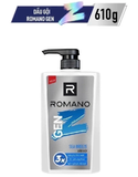  Tắm gội cho nam 2in1 cho nam / Dầu gội nam Romano Gen Z hương Sea Breeze/ Forest Cedar 610g / chai - 