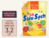  Nước lau sàn siêu sạch Lix túi 3.2L sạch nhà, thơm lâu đuổi côn trùng, phù hợp với mọi loại sàn 