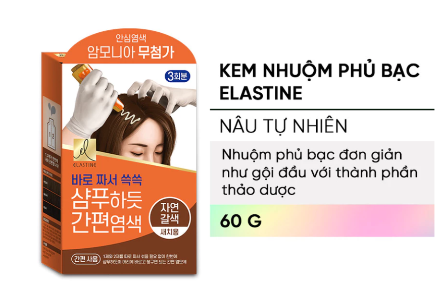  Kem nhuộm phủ bạc Elastine Easy and Perfect 60g 