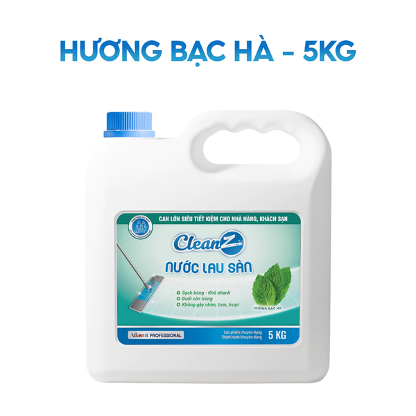  Nước Lau Sàn CleanZ Chiết Xuất Thiên Nhiên Sạch Bóng, Thơm Lâu, Lành Tính 5-10kg 