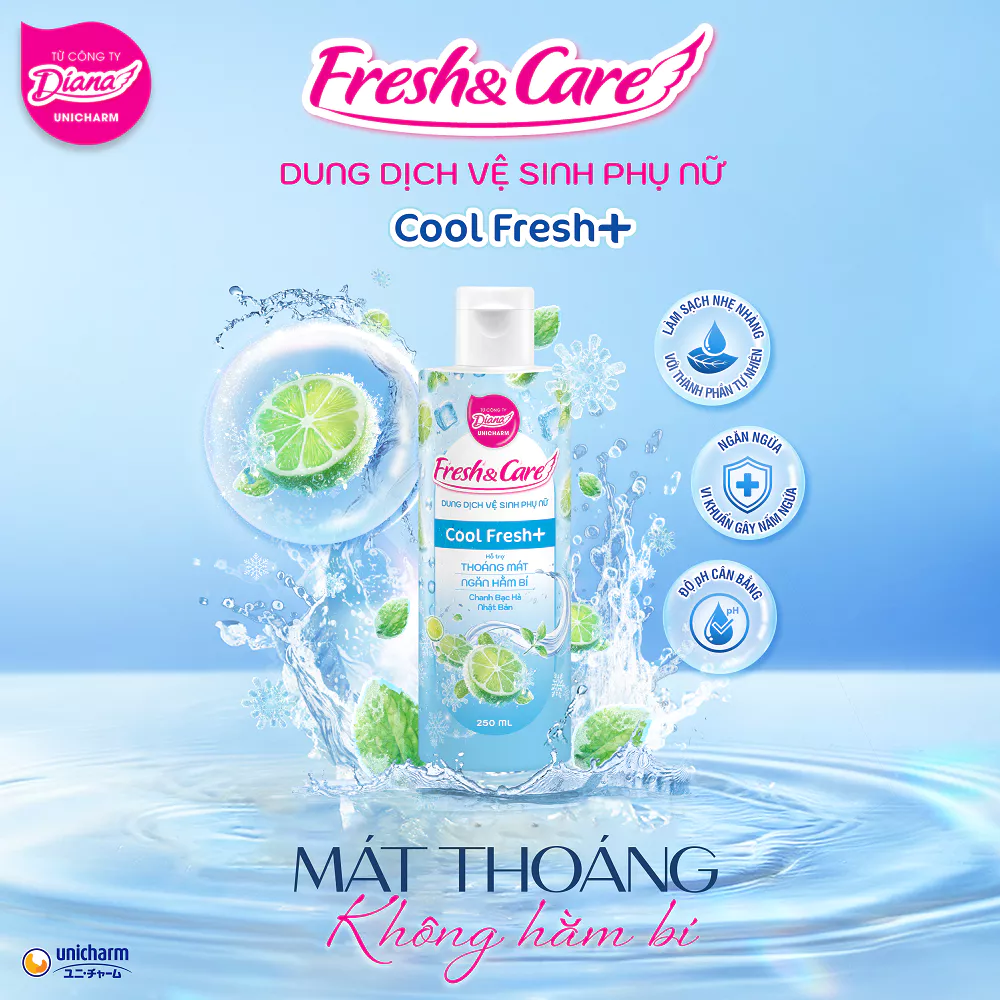  Dung dịch vệ sinh phụ nữ Fresh & Care Cool+ 150ml/250ml 