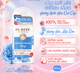  Lăn Khử Mùi Dưỡng Sáng PURITÉ Hương Nước Hoa Cao Cấp Hoa Anh Đào/Hoa Hồng/Hoa Mẫu Đơn 50ML 