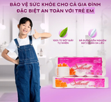  Giấy vệ sinh Silkwell Tím cao cấp 10 cuộn 3 lớp có lõi siêu mềm mịn không tẩy trắng 