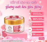 Tẩy Tế Bào Da Chết Dưỡng Sáng PURITÉ Hương Nước Hoa Hoa Anh Đào/ Hoa Hồng 220G 