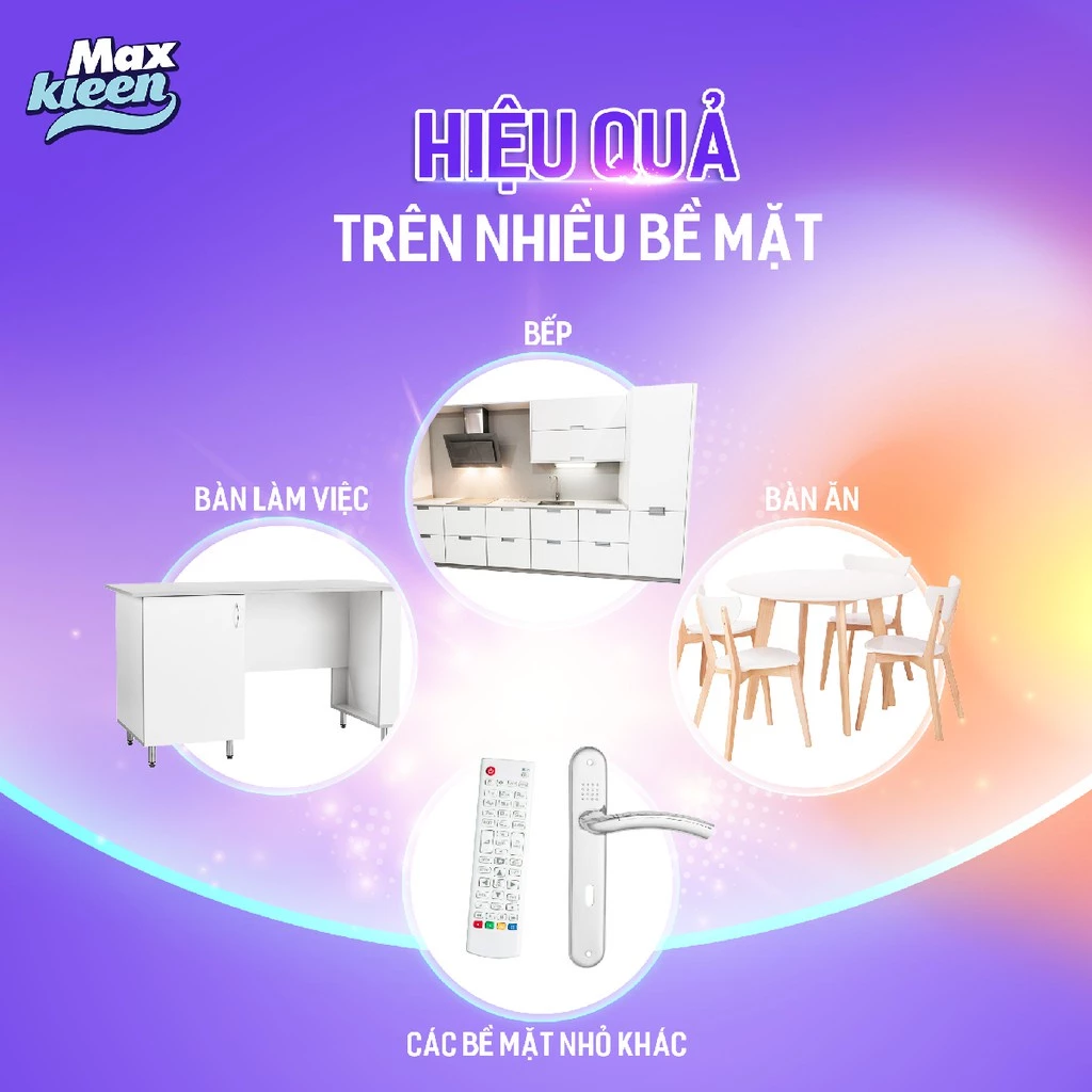  Khăn Ướt Lau Bề Mặt Đa Năng MaxKleen 30x20cm (30 miếng) 