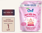  Bọt rửa tay kháng khuẩn On1 1L dịu nhẹ, bọt mịn tan nhanh, dịu nhẹ dưỡng ẩm không hại da tay 