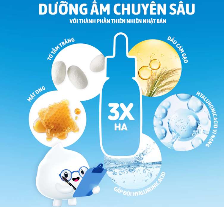  Serum dưỡng ẩm và chống lão hóa SENKA DEEP MOIST 3X HA SERUM 30 ml 