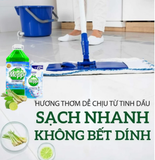  Nước Lau Sàn MOPPI BENEFITS 4in1 - Sạch Khuẩn, Sáng Bóng, Thơm Lâu, Chiết Xuất Thiên Nhiên Túi 600ml 